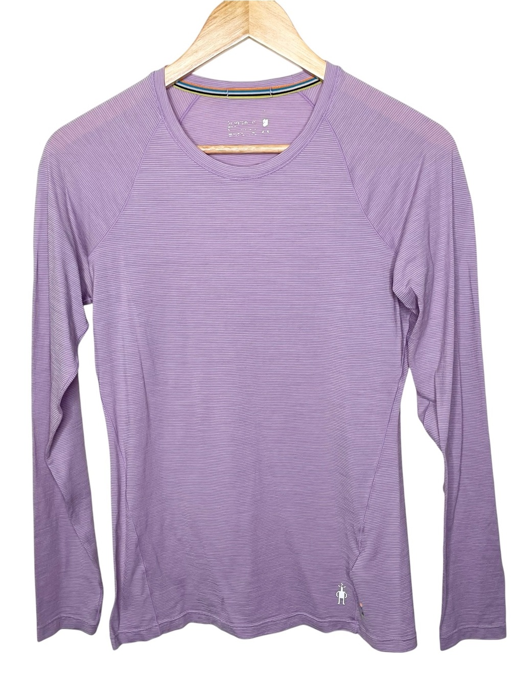 Smartwool Merino 150 Baselayer Purple Stripe Long Sleeve